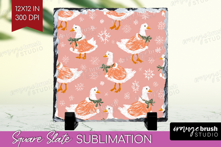Pink Christmas Slate PNG - Coquette Xmas Square Slate