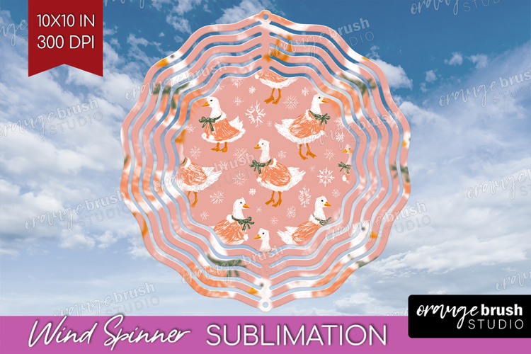 Pink Christmas Wind Spinner Sublimation PNG - Coquette Xmas