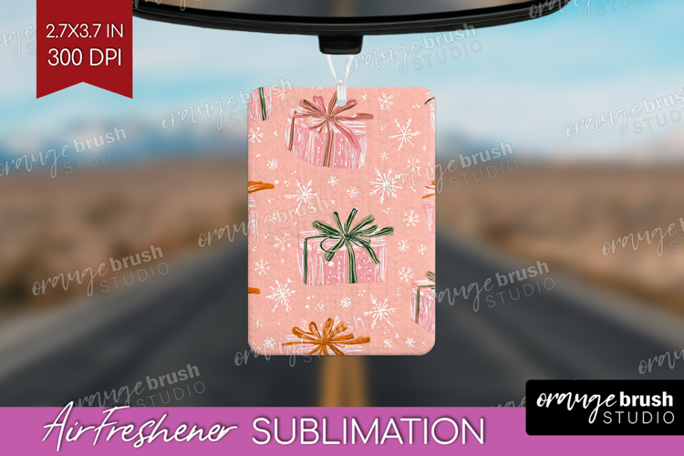 Pink Christmas Air Freshener PNG - Coquette Xmas PNG