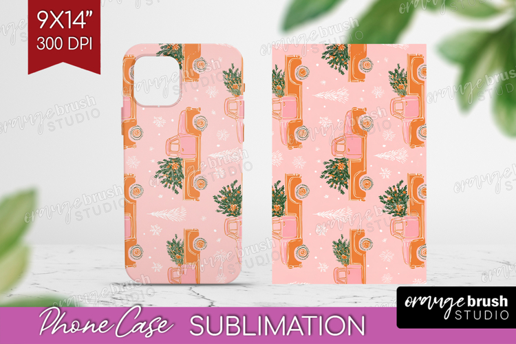 Pink Christmas Phone Case PNG - Coquette Xmas Case PNG