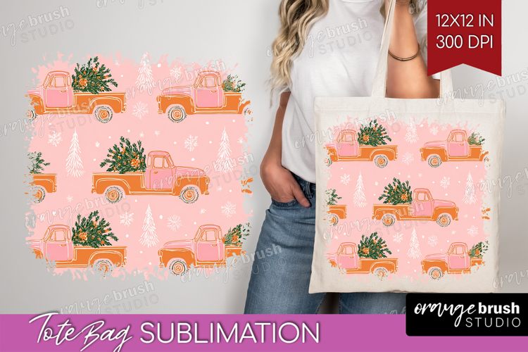 Pink Christmas Tote Bag - Coquette Xmas Tote Bag PNG