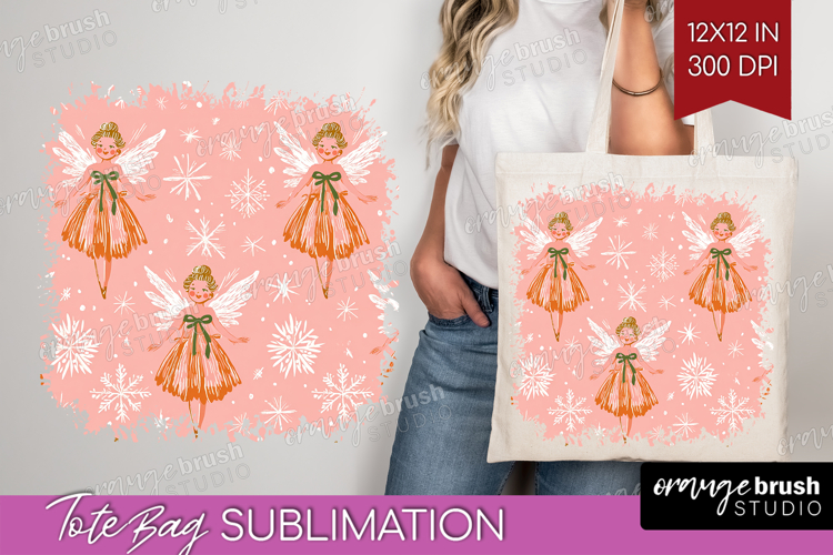 Pink Christmas Tote Bag - Coquette Xmas Tote Bag PNG