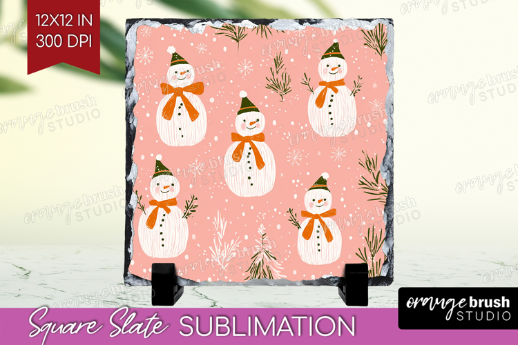 Pink Christmas Slate PNG - Coquette Xmas Square Slate
