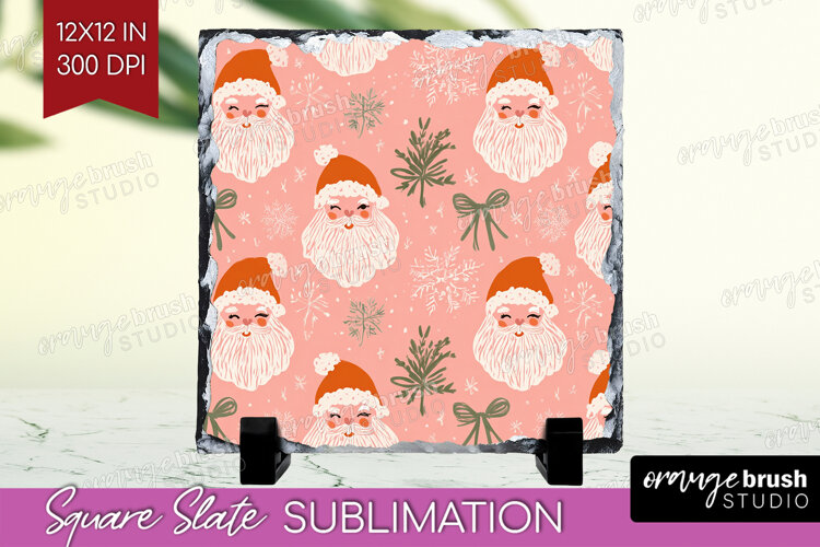 Pink Christmas Slate PNG - Coquette Xmas Square Slate example image 1