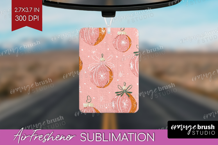 Pink Christmas Air Freshener PNG - Coquette Xmas PNG
