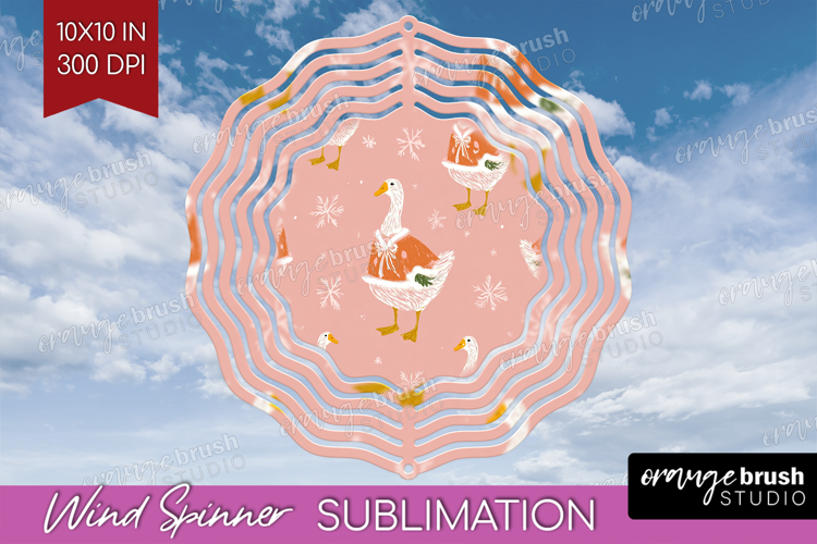 Pink Christmas Wind Spinner Sublimation PNG - Coquette Xmas