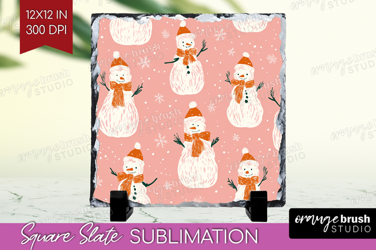 Pink Christmas Slate PNG - Coquette Xmas Square Slate