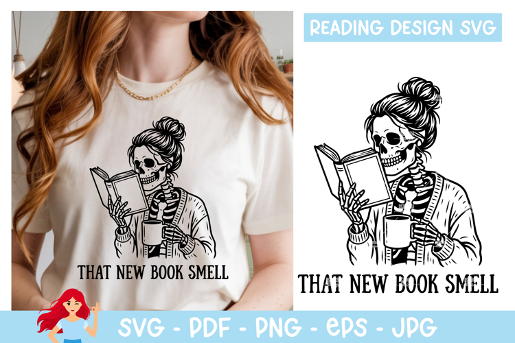 That new book smell SVG, Reading SVG