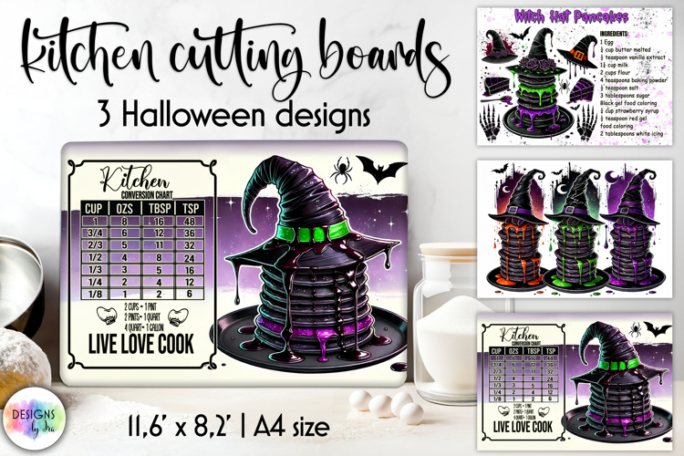 Halloween Cutting Boards Designs, Kitchen Conversion Charts