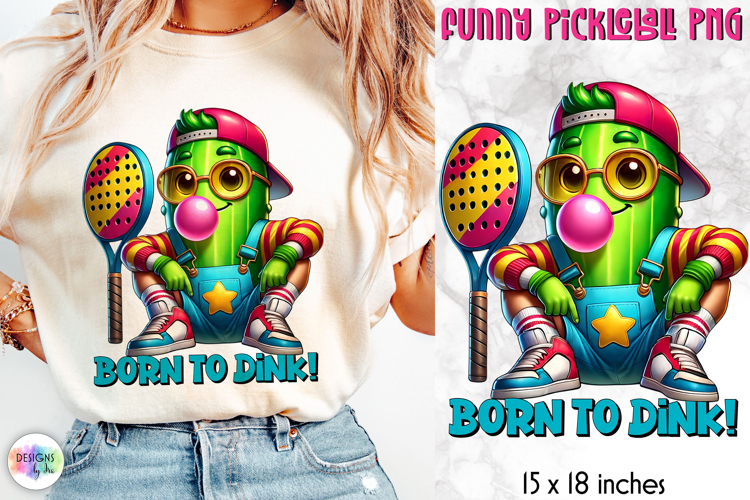 Cute Pickleball Sublimation, Funny Pickleball PNG