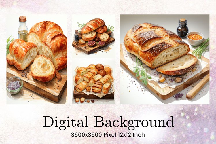 Bakery Background Wallpaper Bread Wallart