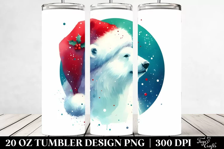 Polar Bear Christmas 20 Oz Tumbler