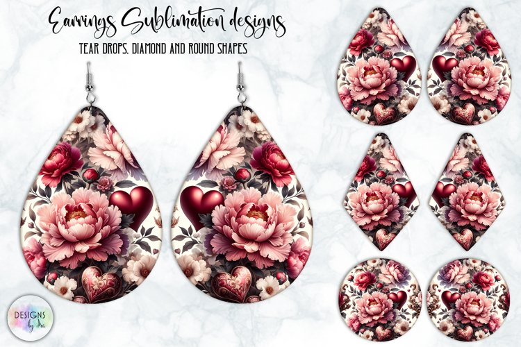 Baroque Flowers Earrings Design, Vintage Floral Earrings example image 1