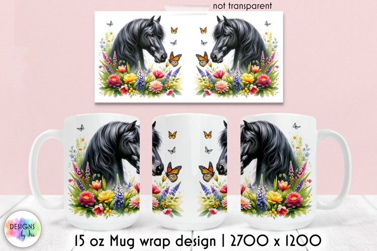 PollyannaPoops Horse Coffee Mug – Ceramic, Dishwasher Safe, Gift For Horse Lovers