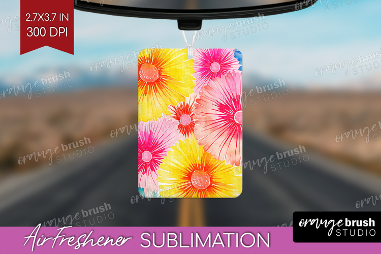 Tie Dye Air Freshener PNG - Rainbow PNG Sublimation