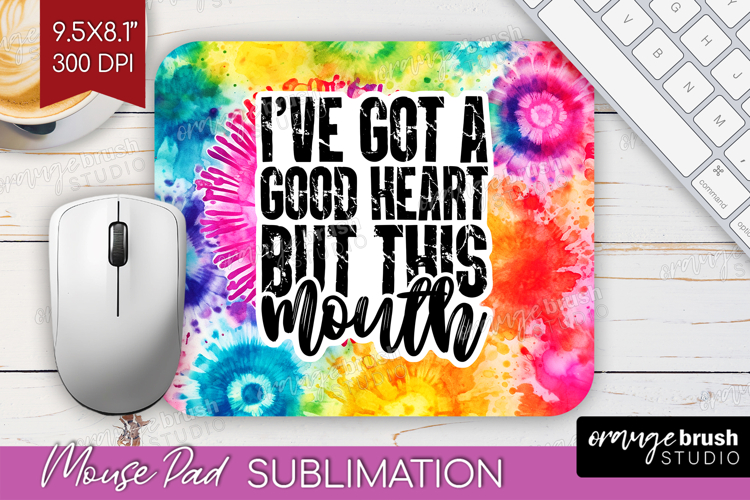 Sarcastic Quote Mouse Pad Sublimation - Brush Stroke PNG