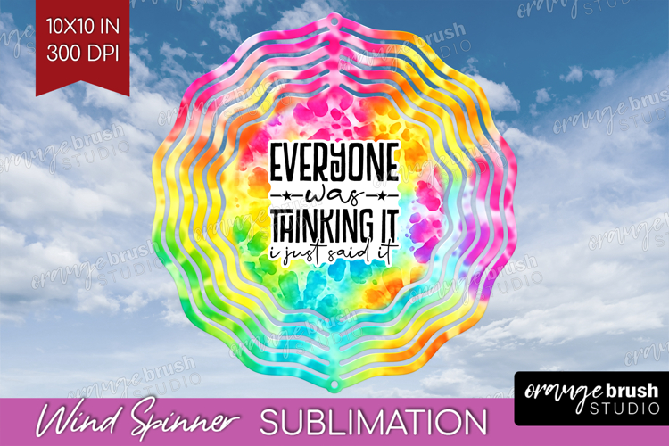 Sarcastic Quote Wind Spinner Sublimation PNG - Brush Stroke