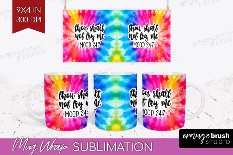 Sarcastic Quote Mug Wrap - Brush Stroke Mug PNG Sublimation