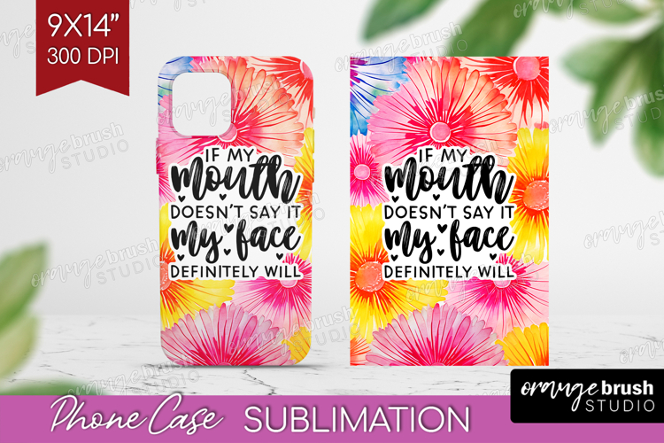 Sarcastic Quote Phone Case PNG - Brush Stroke Case PNG