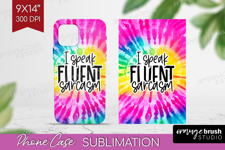 Sarcastic Quote Phone Case PNG - Brush Stroke Case PNG