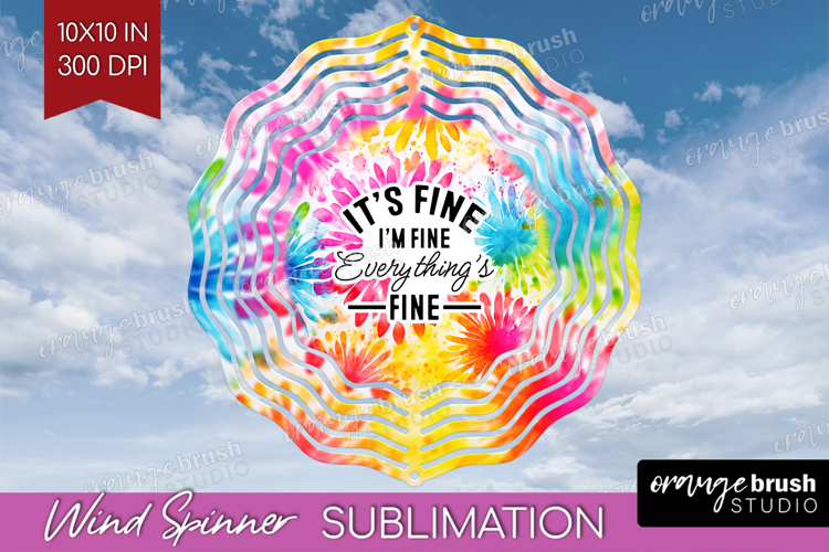 Sarcastic Quote Wind Spinner Sublimation PNG - Brush Stroke