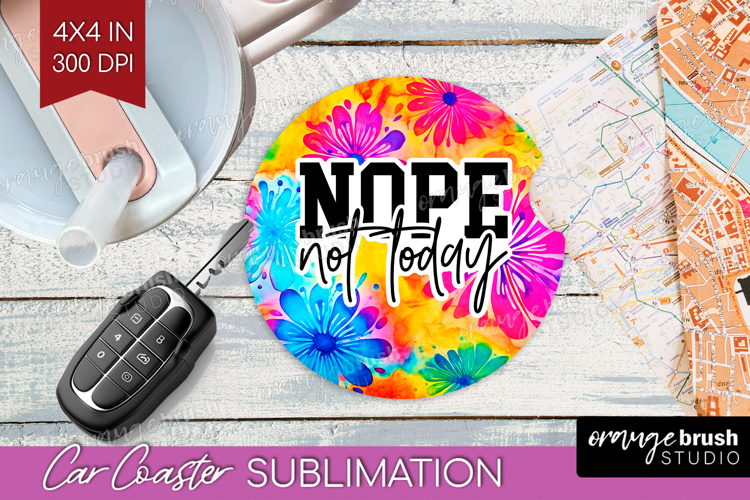 Sarcastic Quote Car Coaster - Brush Stroke Coaster PNG