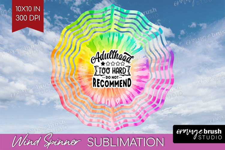 Sarcastic Quote Wind Spinner Sublimation PNG - Brush Stroke