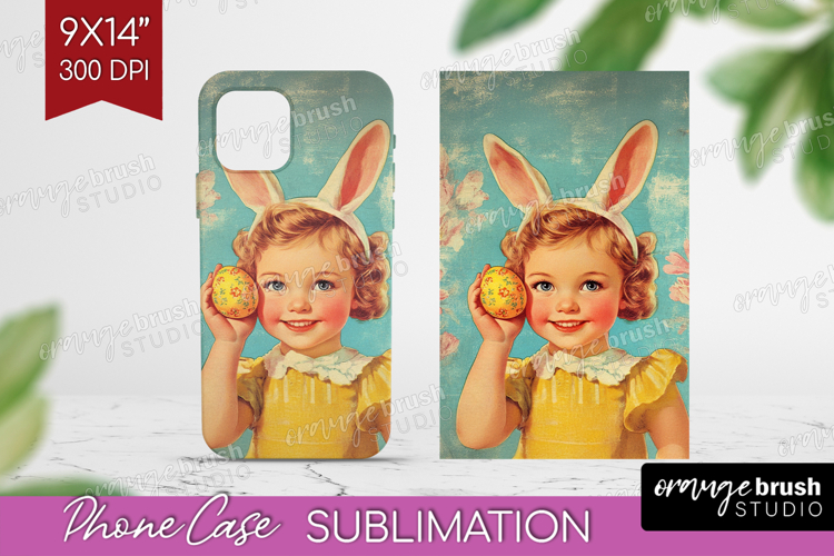 Retro Easter Phone Case PNG - Easter Case PNG Sublimation