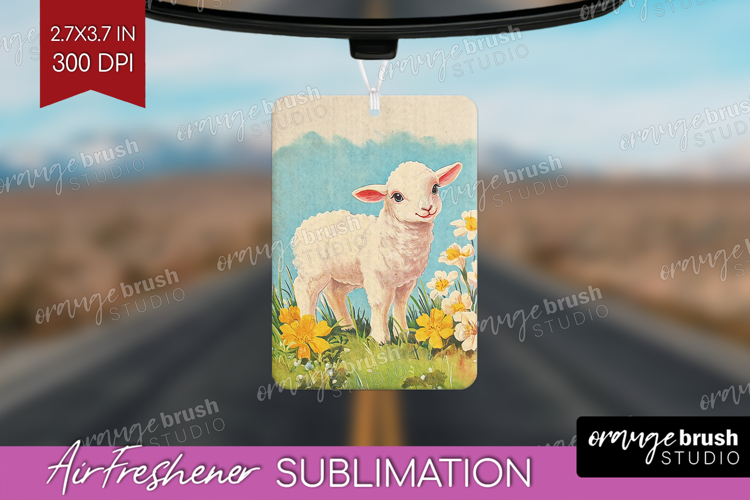 Retro Easter Air Freshener PNG - Easter PNG Sublimation