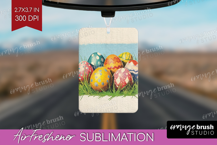 Retro Easter Air Freshener PNG - Easter PNG Sublimation