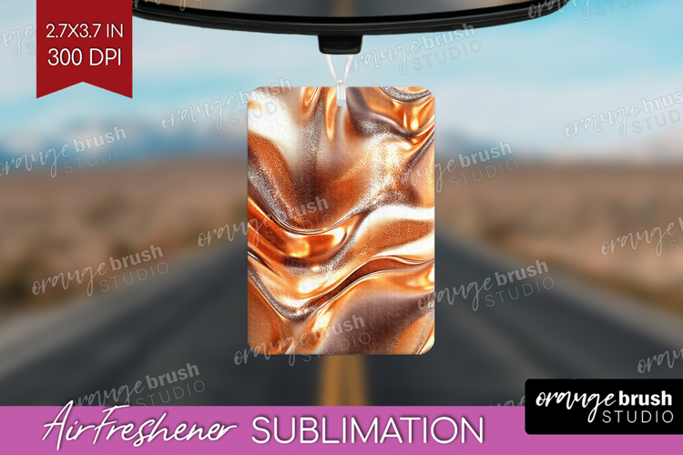 Rose Gold Air Freshener PNG - Metallic Rose PNG Sublimation