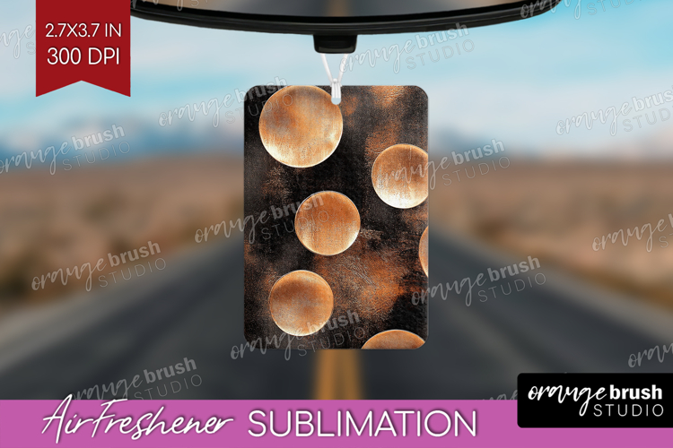 Rose Gold Air Freshener PNG - Metallic Rose PNG Sublimation