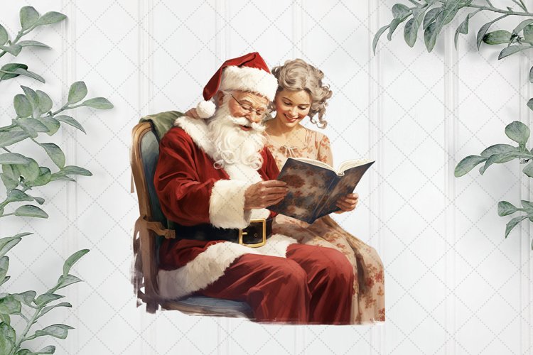 Santa Claus And Mrs.Claus Sublimation