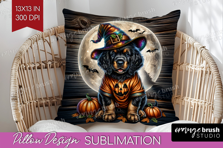 Setter Dog Pillow Sublimation Halloween Pillow Cover PNG