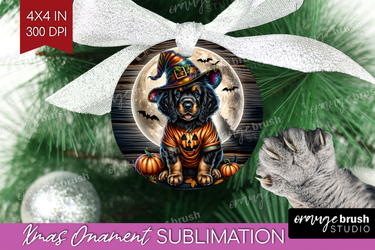 Setter Dog Ornament PNG Halloween PNG Sublimation