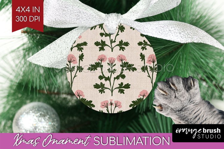 Vintage Flowers Ornament PNG - Floral PNG Sublimation