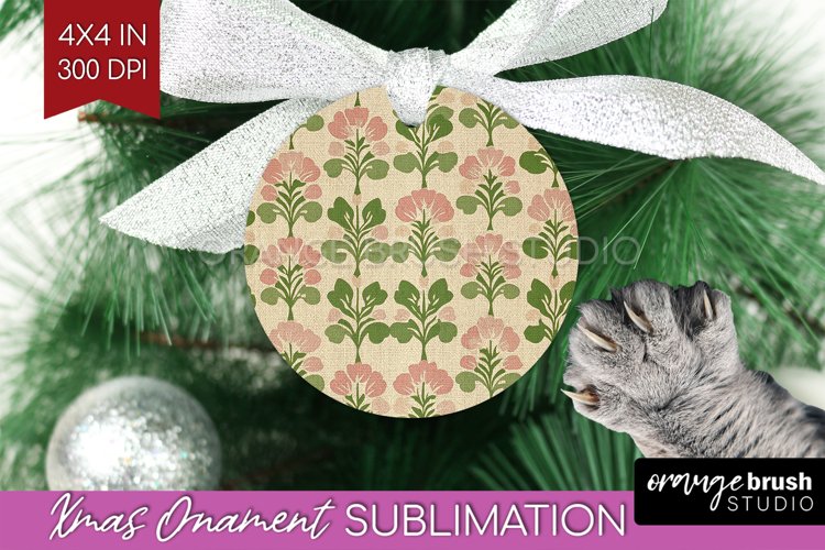 Vintage Flowers Ornament PNG - Floral PNG Sublimation