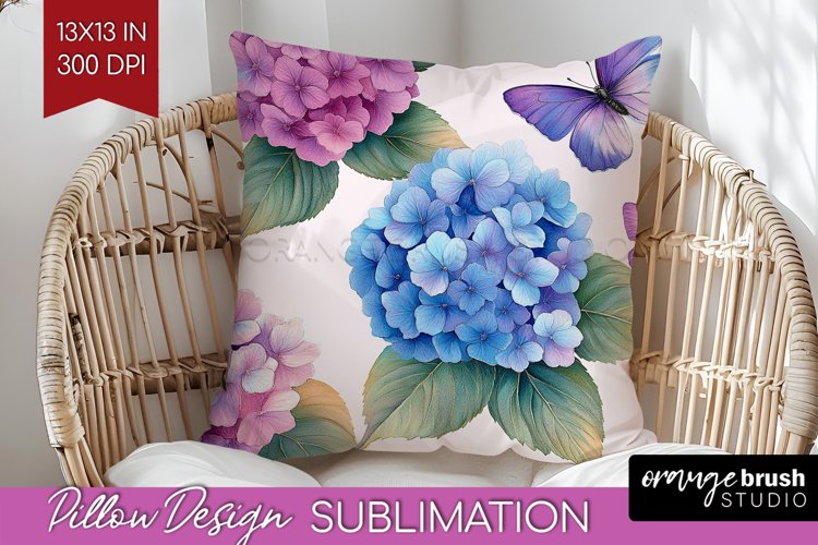Spring Blossom Pillow Sublimation - Flowers Pillow Cover PNG