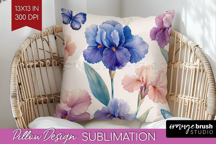 Spring Blossom Pillow Sublimation - Flowers Pillow Cover PNG