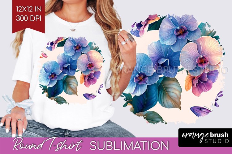 Spring Blossom Round Tshirt Background - Flowers PNG
