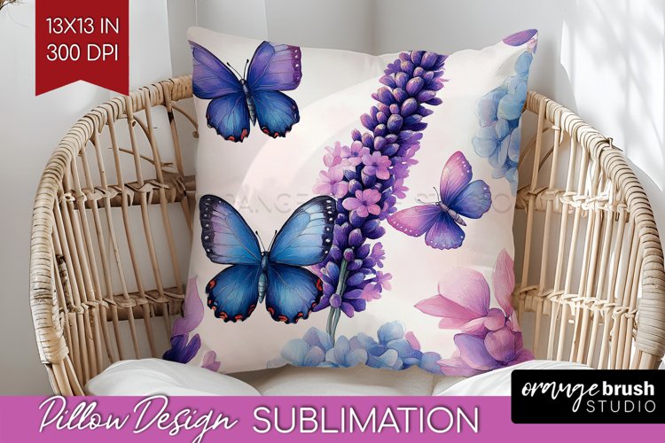 Spring Blossom Pillow Sublimation - Flowers Pillow Cover PNG