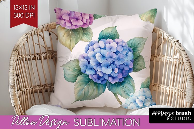 Spring Blossom Pillow Sublimation - Flowers Pillow Cover PNG example image 1