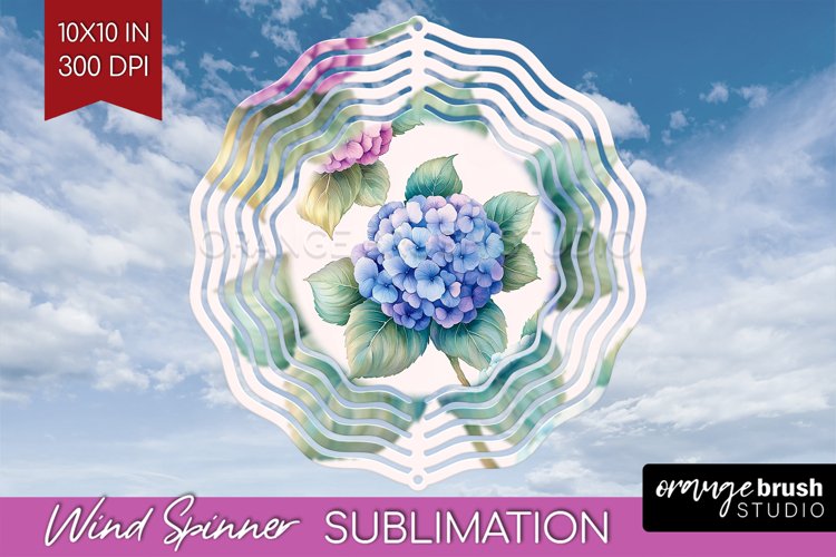 Spring Blossom Wind Spinner Sublimation PNG - Flowers Round
