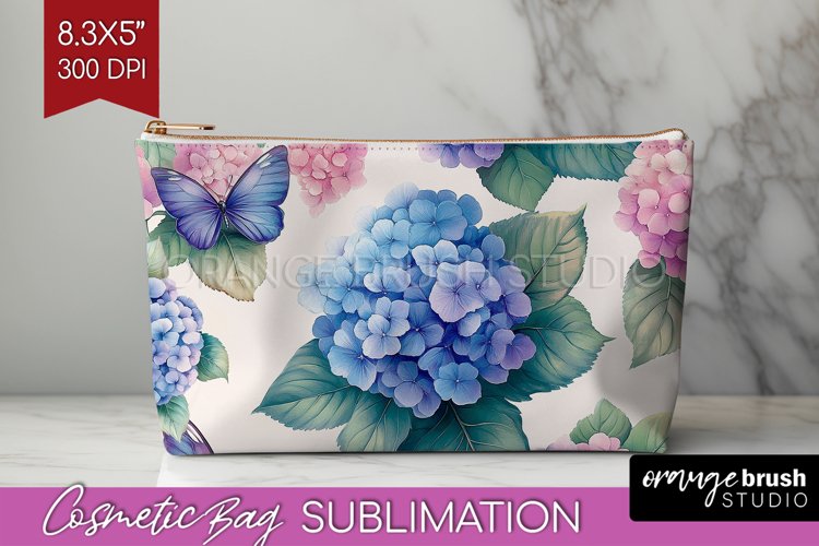 Spring Blossom Cosmetic Bag - Flowers Makeup Bag PNG example image 1