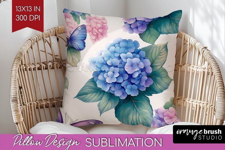 Spring Blossom Pillow Sublimation - Flowers Pillow Cover PNG
