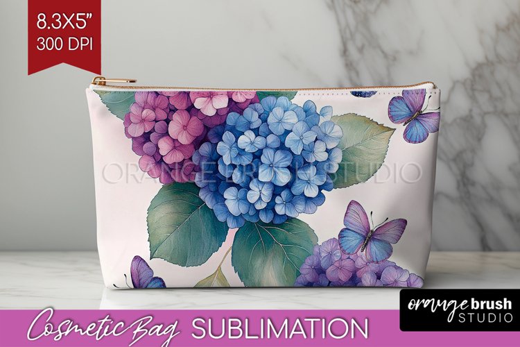 Spring Blossom Cosmetic Bag - Flowers Makeup Bag PNG example image 1