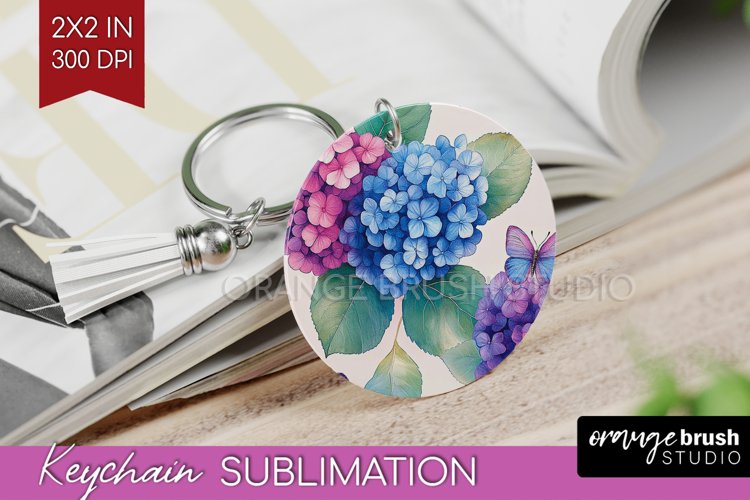 Spring Blossom Keychain PNG - Flowers Keychain Sublimation