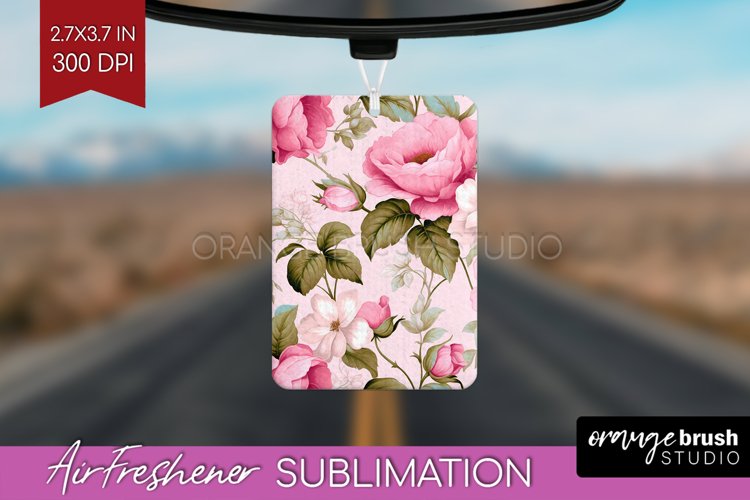 Spring Flowers Air Freshener PNG - Floral PNG Sublimation