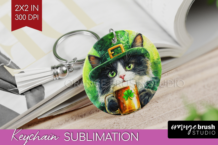 St. Patricks Day Keychain PNG - Cute Animals Keychain