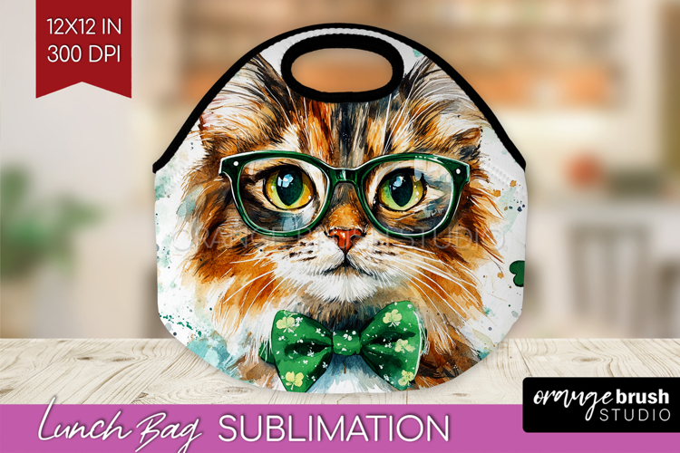 St. Patricks Day Lunch Bag - Cute Animals Lunch Bug PNG